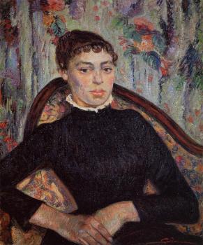 Armand Guillaumin : Portrait of a Young Girl